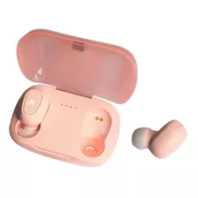 Auricular Bluetooth Earbuds In Ear Caja Recargable Rosa