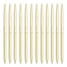 12 Pack Gold Ballpoint Pens For Wedding Guest Book, Bul...