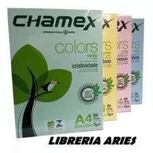 Resmas Color A4 Chamex 75gr 500 Hojas Palermo!! 