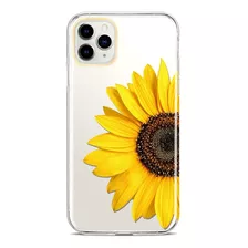 Funda Para iPhone 11 Pro Max - Transparente Con Girasol