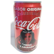 Lata Coca Cola De Brasil Con Cantantes Anitta 220 Ml Vacía 