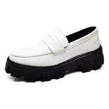 Sapato Oxford Feminino Tratorado Branco Com Preto Dubuy