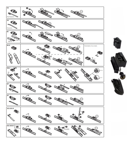 Plumillas Limpiaparabrisas Hella Multiclip Isuzu Nqr Truck Foto 4