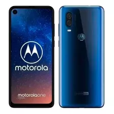 Moto One Vision 128gb Azul (tela Levemente Rachada) 