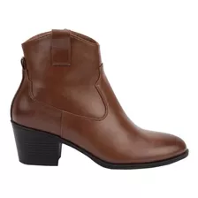 Bota De Dama Tipo Vaquera Tierra Bendita 7075 Color Cogñac