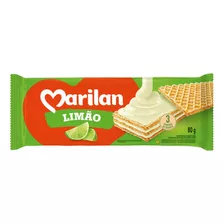 Biscoito Wafer Recheio Limão Marilan Pacote 115g