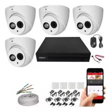 Kit Camaras De Seguridad Dahua Todo Audio 1080p Xvr8ch+4cam