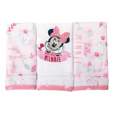 Paninho Toalha De Boca Disney Minnie Ou :mickey 3 Unidades