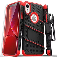 Funda Zizo iPhone XR Protector Vidrio Templado Clip