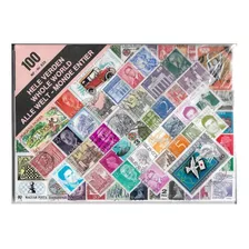 100 Timbres/ Estampillas Postal De Todo El Mundo Dobles