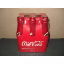 Six De Coca Cola Aluminio Coleccion Con Liquido Selladas