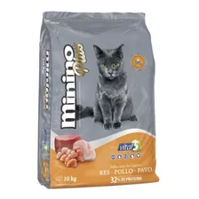 Croquetas Minino Plus Para Gato Adulto En Bolsa De 10 Kg