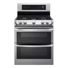 LG 6.9 Cu. Ft. Stainless Steel Gas Double Oven Range With 