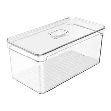 Organizador Geladeira 5l C/ Tampa Legume Verdura Clear Fresh