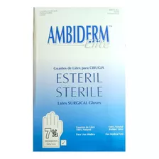 Guantes Ambiderm Esteril Color: Natural Talla: #7.05