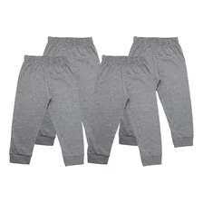 Calça Infantil Escolar Kit C/ 4 Peças 100% Algodão C/ Punho