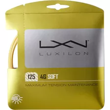 Luxilon 4g Soft 125 Cordaje De Tenis - Juego, Dorado