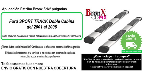 Estribos Bronx Ford Sport Track 2001-2006 Foto 9