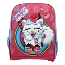 Lancheira Térmica Infantil Gatinha Cute Sugar 3d Escolar Cor Rosa Gatinha Cute Cat