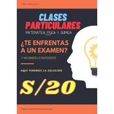 Clases Particulares De Matematica ,fisica Y Quimica