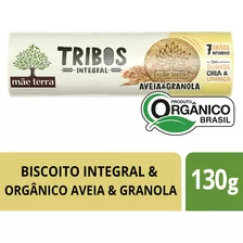 Biscoito Integral Orgânico Aveia E Granola Mãe Terra Tribos Pacote 130g