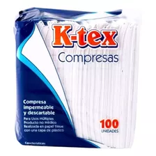 Compresas Campos Descartables Marca K-tex Blanco X 100un