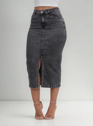 Primeira imagem para pesquisa de saias jeans