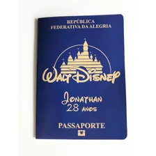 60 Convites Passaporte Viagem Criativo Walt Disney Castelo 