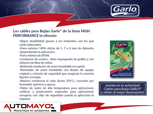 Cables Bujias Oasis 2.2l 16v 96 - 97 Garlo High Performance Foto 4