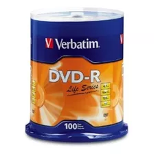 Verbatim Dvd-r Spindle 4.7gb 16x 100 Unds