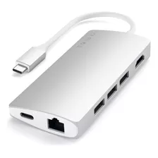 Hub Adaptador Usb-c Hdmi 4k Usb 3.0 Red Sd Msd Satechi V2