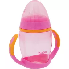 Copo Transição Bebê Com Bico De Silicone Alça Removível Buba Cor Rosa