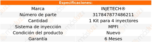 1- Repuesto P/4 Inyectores Pointer L4 1.8l 98/09 Injetech Foto 2