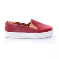 Sapato Tenis Feminino Slip On Confort Calce Fácil Sapatenis 