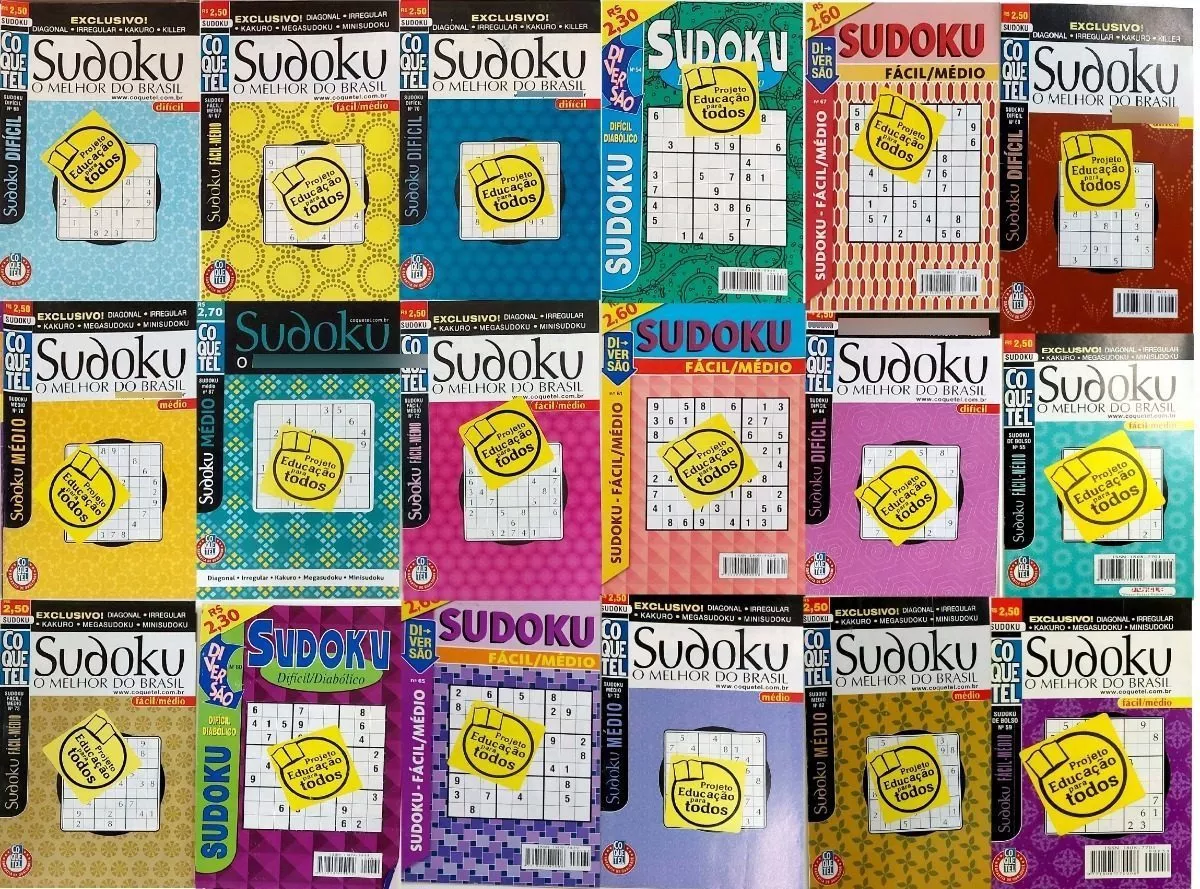 18 Revistas Sudoku - Sem Repetição