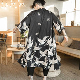 Kimono JaponÃ©s Para Hombre Yukata Outwear Albornoz Vintage
