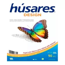 Resma Husares Design A4 90 Grs X100 Hojas Husares 