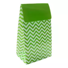 Cajita Sorpresa Chevron X 12 Verde Lima