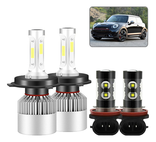 Kit Faros Led 8000lm Luz Alta Y Baja/niebla Para Mini Foto 9