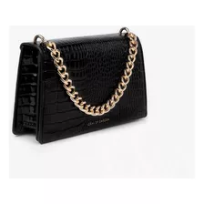 Cartera Ideal Of Sweden Medium Lia Baguette - Neo Noir Croco