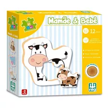 Jogo Educativo Mamãe & Bebê De Encaixar Coleção Be A Bá Nig