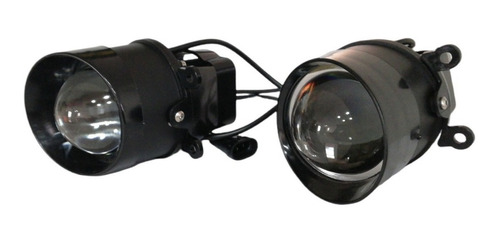 Par Faros Auxiliares Lupa Led Blanco Peugeot 207 2008 Foto 2