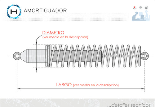 Amortiguador Delantero Yamaha Grizzly 550/700cc 4wd Foto 2