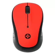 Naceb Tecnología Mouse Inalámbrico Na-0117r Diseño Ergonómico Cómodo Alcance De Has Ta 10 M. 2.4 Ghz Incluye Pilas Aa Color Rojo