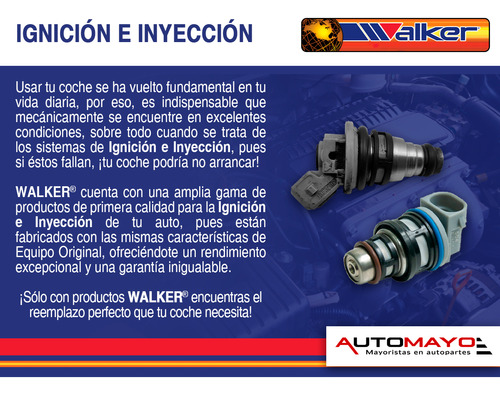 1 Kit Rep Inyect Multiport Walker Aries L4 2.5l 86-89 Foto 4