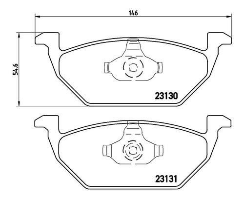 Balatas Delanteras Low Metal Skoda Octavia 1.4 00-10 Brembo Foto 2