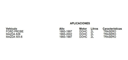 Reten Cigueal Trasero Mazda Mx-6 1993-1997 2.0l Ajusa Foto 2