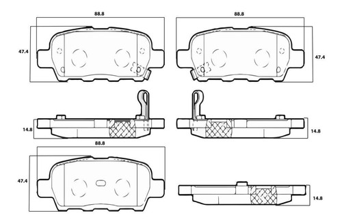 Balatas Traseras Honda Element 2004 Foto 5