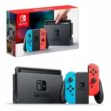 Nintendo Switch 32gb Standard Cor Vermelho-néon, Azul-néon E Preto
