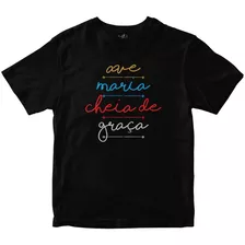 Camiseta Religiosa Ave Maria Cheia De Graça